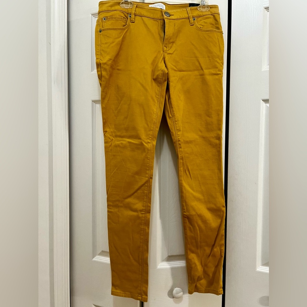 Express Mustard Jean Leggings Size 10
